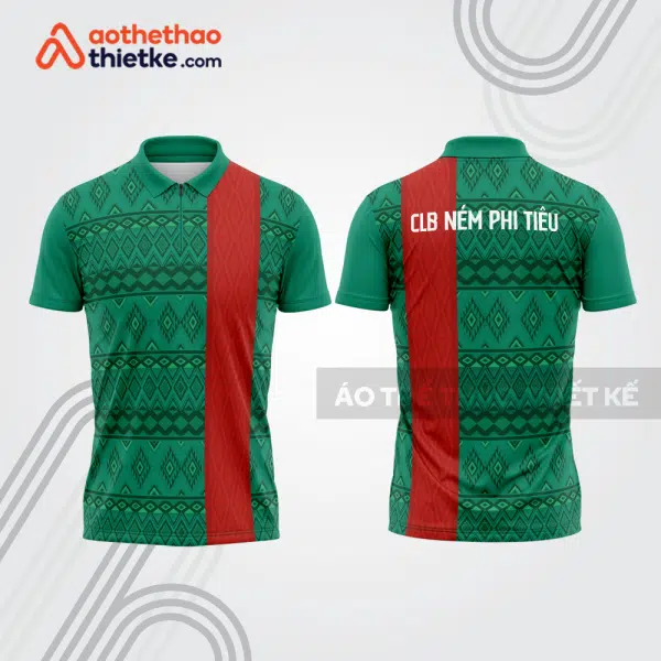 Mẫu thiết kế áo khóa kéo đồng phục CLB ném phi tiêu đẹp nt27