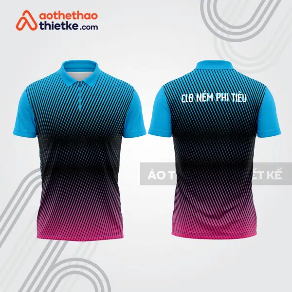 Mẫu thiết kế áo khóa kéo đồng phục CLB ném phi tiêu đẹp nt28