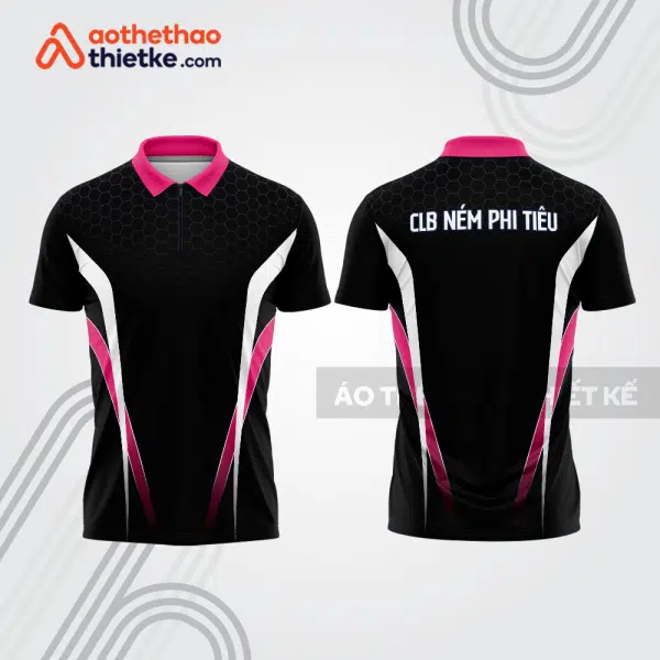 Mẫu thiết kế áo khóa kéo đồng phục CLB ném phi tiêu đẹp nt31