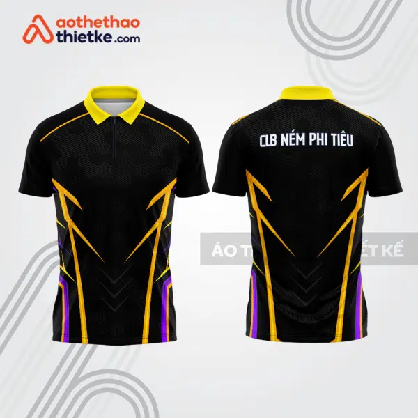 Mẫu thiết kế áo khóa kéo đồng phục CLB ném phi tiêu đẹp nt34