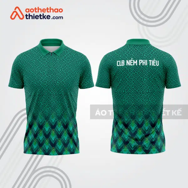 Mẫu thiết kế áo khóa kéo đồng phục CLB ném phi tiêu đẹp nt35