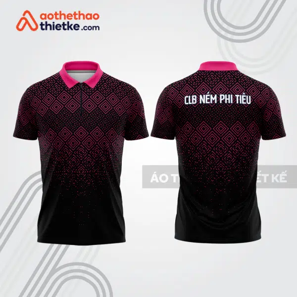Mẫu thiết kế áo khóa kéo đồng phục CLB ném phi tiêu đẹp nt36