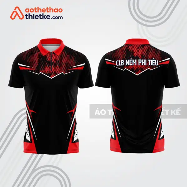 Mẫu thiết kế áo khóa kéo đồng phục CLB ném phi tiêu đẹp nt39