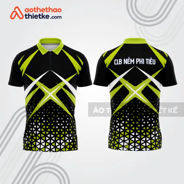 Mẫu thiết kế áo khóa kéo đồng phục CLB ném phi tiêu đẹp nt4