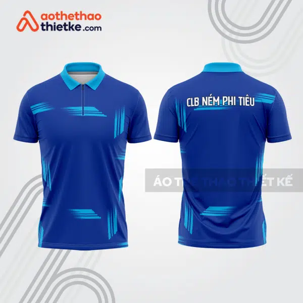 Mẫu thiết kế áo khóa kéo đồng phục CLB ném phi tiêu đẹp nt40