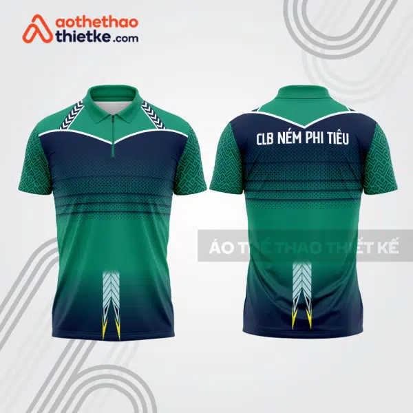 Mẫu thiết kế áo khóa kéo đồng phục CLB ném phi tiêu đẹp nt41