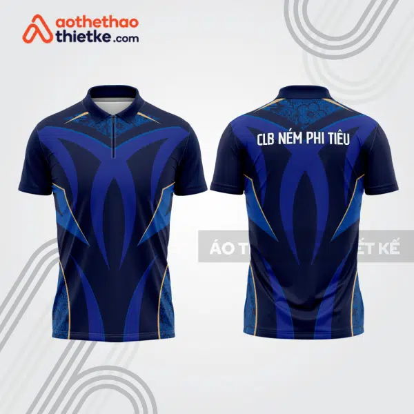 Mẫu thiết kế áo khóa kéo đồng phục CLB ném phi tiêu đẹp nt46