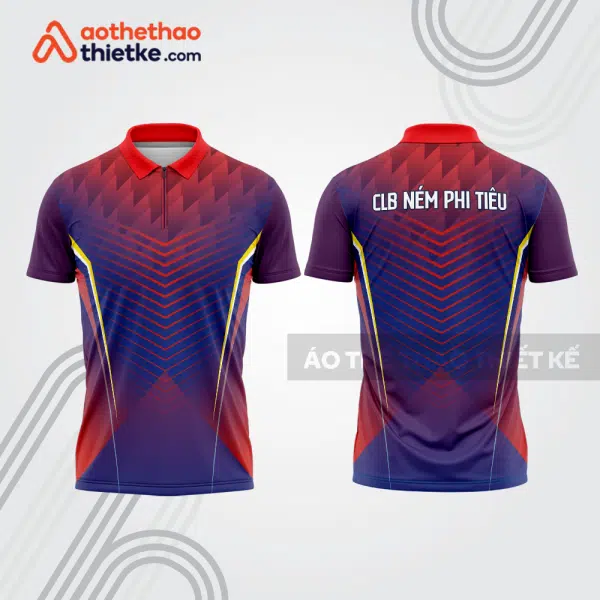 Mẫu thiết kế áo khóa kéo đồng phục CLB ném phi tiêu đẹp nt51