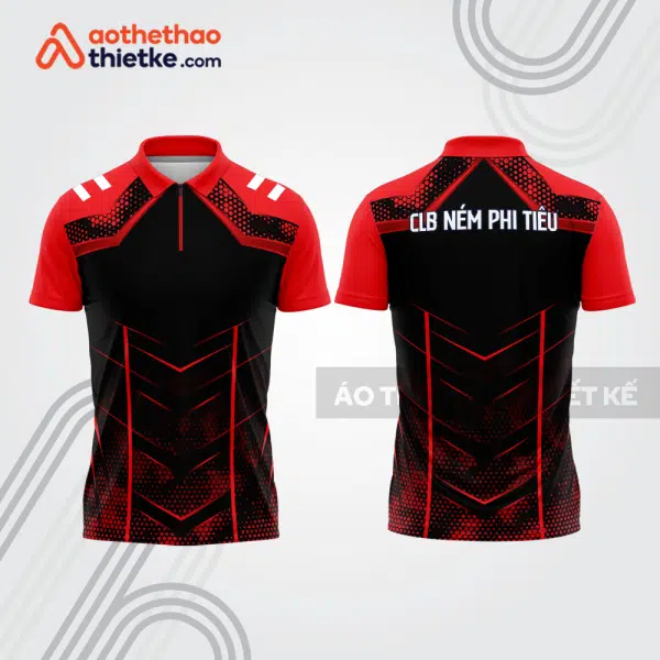 Mẫu thiết kế áo khóa kéo đồng phục CLB ném phi tiêu đẹp nt55