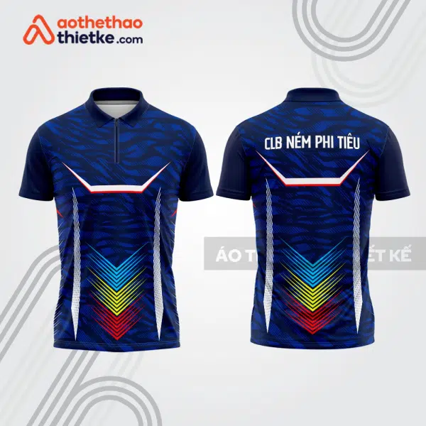 Mẫu thiết kế áo khóa kéo đồng phục CLB ném phi tiêu đẹp nt56