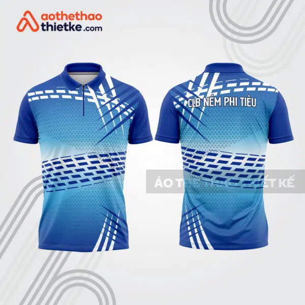 Mẫu thiết kế áo khóa kéo đồng phục CLB ném phi tiêu đẹp nt57