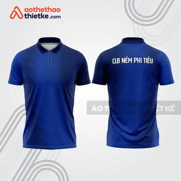 Mẫu thiết kế áo khóa kéo đồng phục CLB ném phi tiêu đẹp nt6