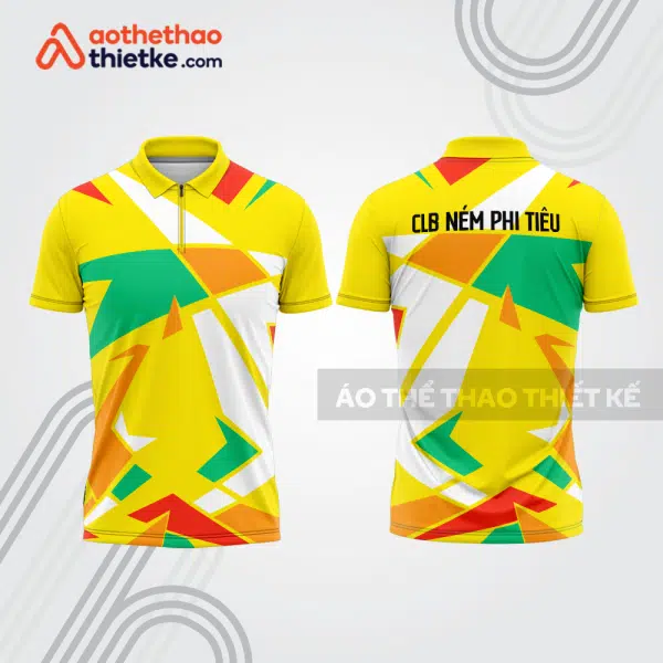 Mẫu thiết kế áo khóa kéo đồng phục CLB ném phi tiêu đẹp nt60