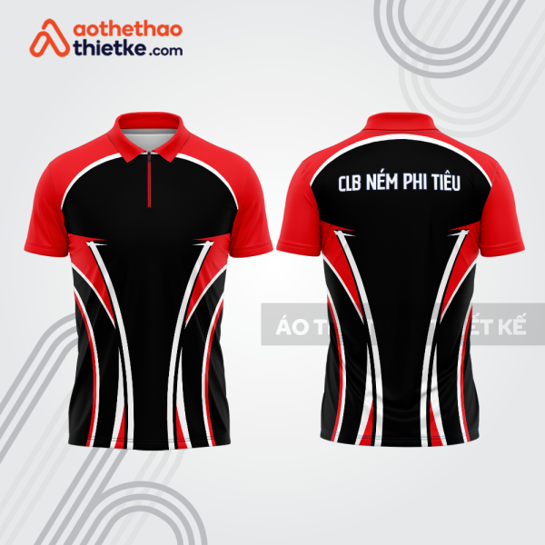 Mẫu thiết kế áo khóa kéo đồng phục CLB ném phi tiêu đẹp nt61
