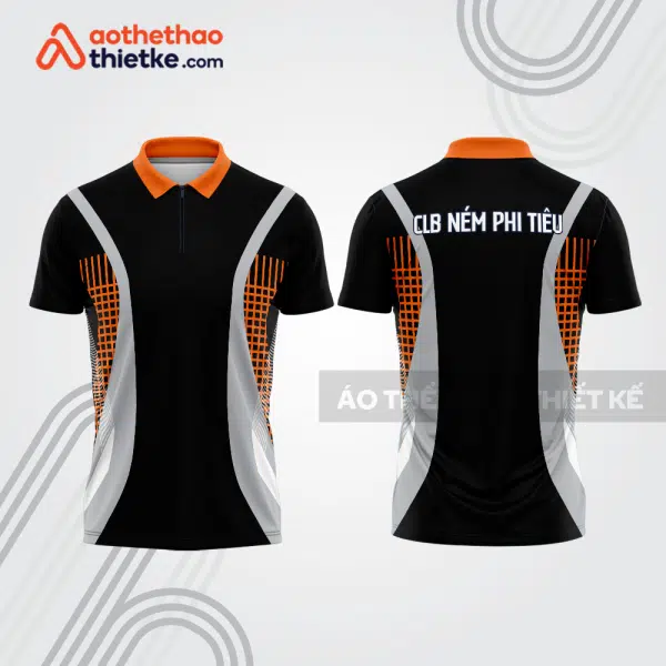 Mẫu thiết kế áo khóa kéo đồng phục CLB ném phi tiêu đẹp nt65