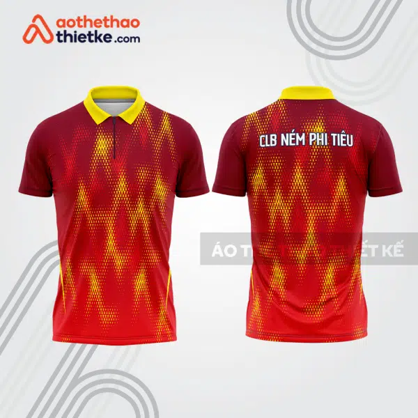 Mẫu thiết kế áo khóa kéo đồng phục CLB ném phi tiêu đẹp nt7