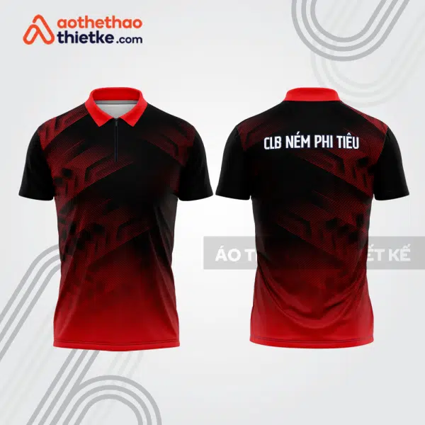 Mẫu thiết kế áo khóa kéo đồng phục CLB ném phi tiêu đẹp nt8