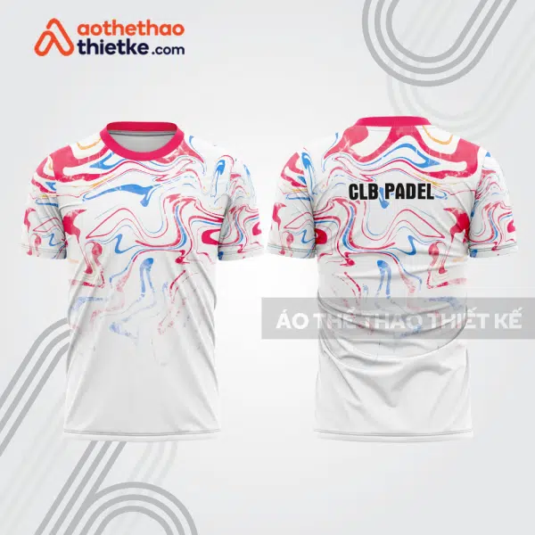 Mẫu thiết kế áo t-shirt thi đấu padel đẹp pdb159