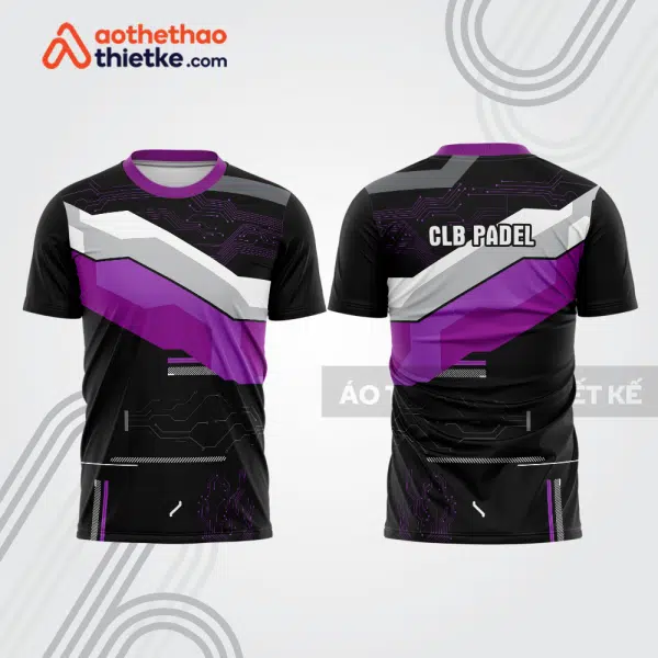 Mẫu thiết kế áo t-shirt đồng phục thi đấu padel đẹp pdb222