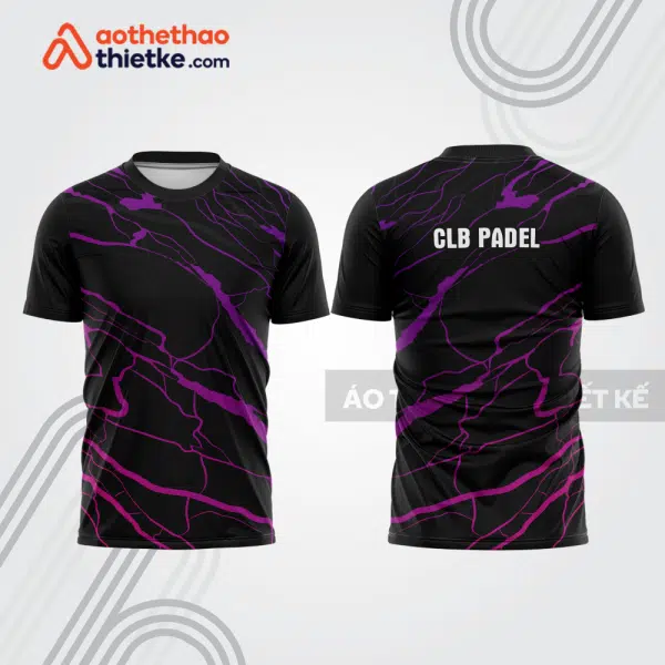 Mẫu thiết kế áo t-shirt đồng phục thi đấu padel đẹp pdb236
