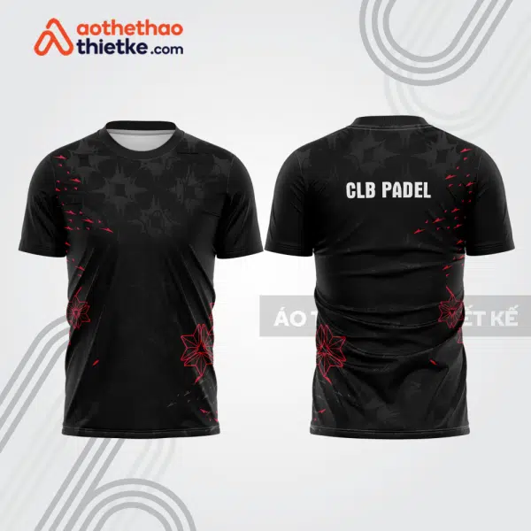 Mẫu thiết kế áo t-shirt đồng phục thi đấu padel đẹp pdb246