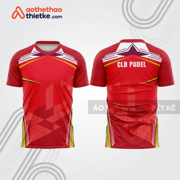 Mẫu thiết kế áo t-shirt đồng phục thi đấu padel đẹp pdb247