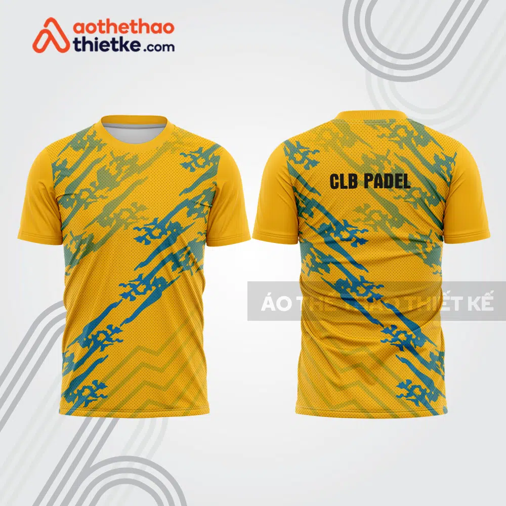Mẫu thiết kế áo t-shirt đồng phục thi đấu padel đẹp pdb250