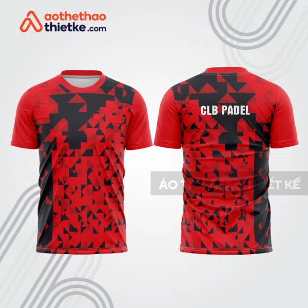 Mẫu thiết kế áo t-shirt đồng phục thi đấu padel đẹp pdb257