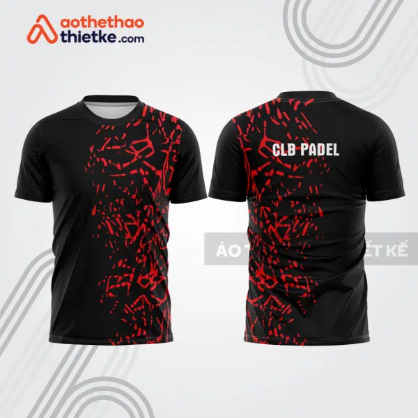 Mẫu thiết kế áo t-shirt đồng phục thi đấu padel đẹp pdb261