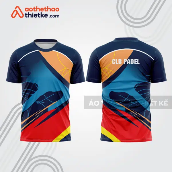 Mẫu thiết kế áo t-shirt đồng phục thi đấu padel đẹp pdb266