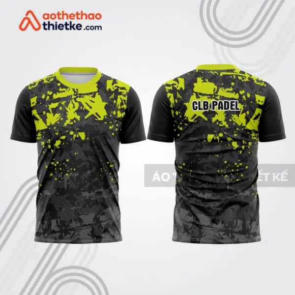 Mẫu thiết kế áo t-shirt đồng phục thi đấu padel đẹp pdb269