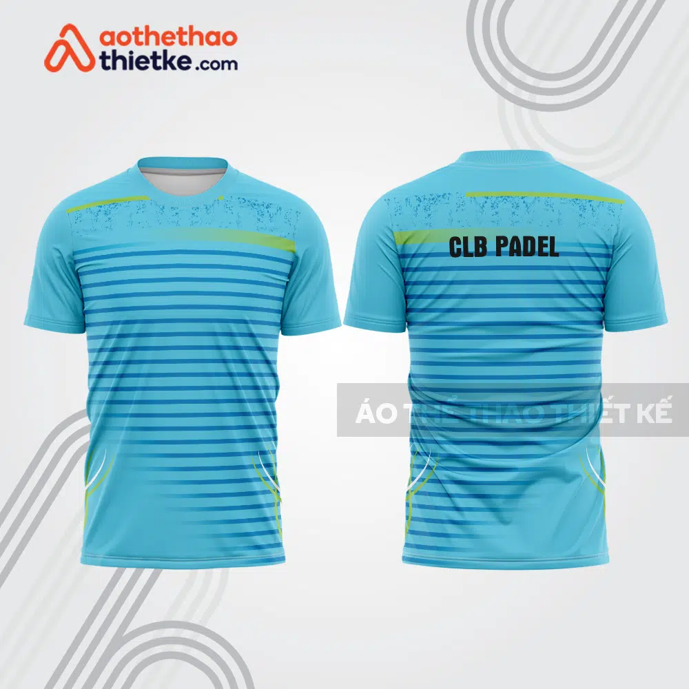 Mẫu thiết kế áo t-shirt đồng phục thi đấu padel đẹp pdb273