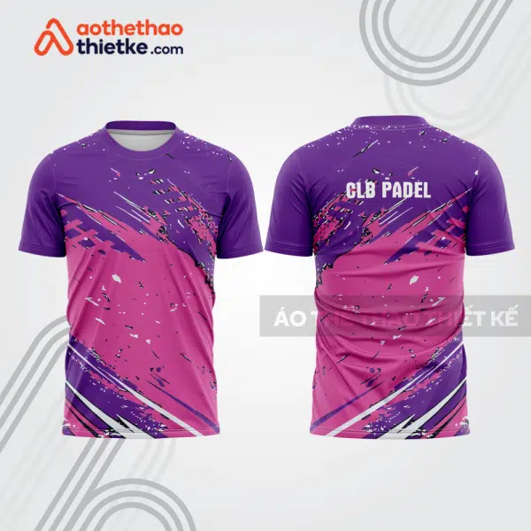 Mẫu thiết kế áo t-shirt đồng phục thi đấu padel đẹp pdb277