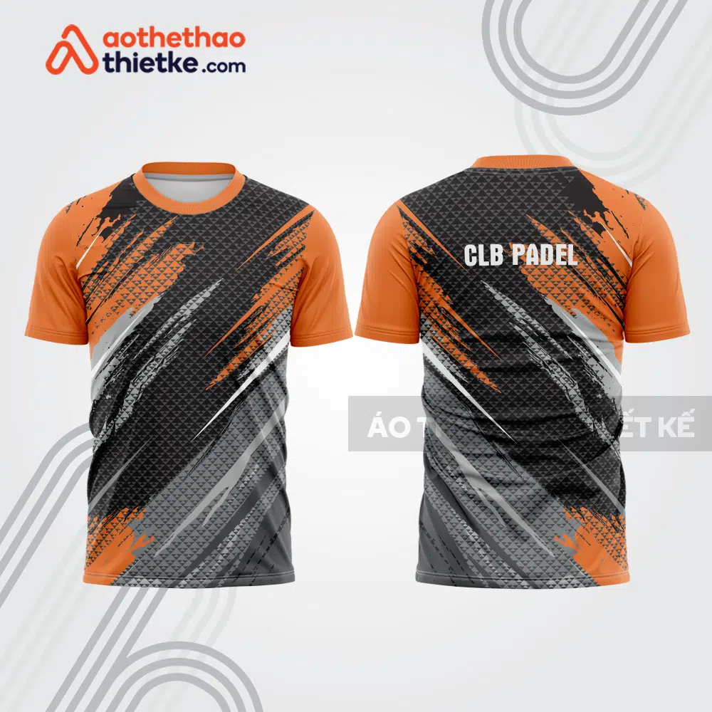 Mẫu thiết kế áo t-shirt đồng phục thi đấu padel đẹp pdb278