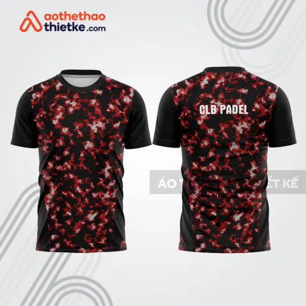 Mẫu thiết kế áo t-shirt đồng phục thi đấu padel đẹp pdb284