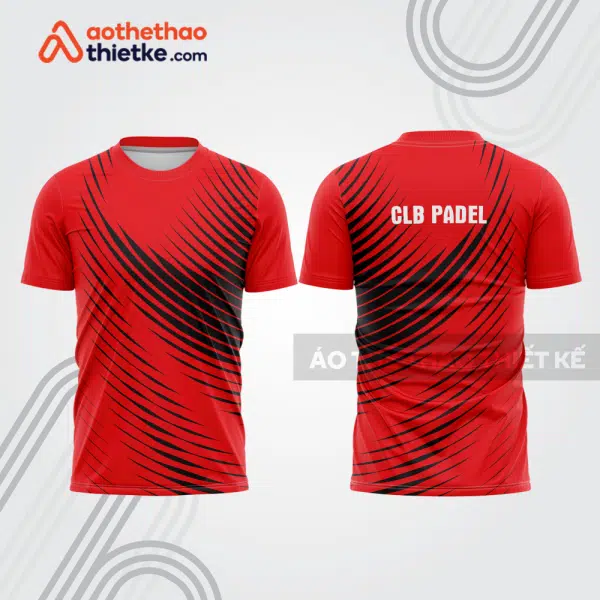 Mẫu thiết kế áo t-shirt đồng phục thi đấu padel đẹp pdb287