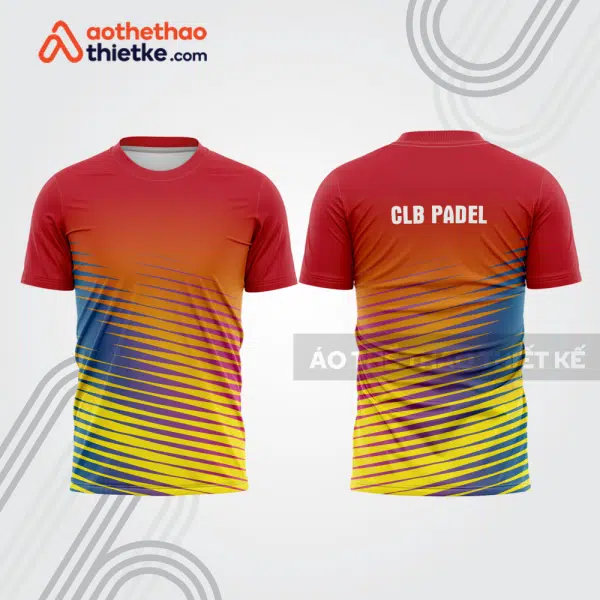 Mẫu thiết kế áo t-shirt đồng phục thi đấu padel đẹp pdb290