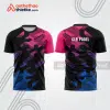 Mẫu thiết kế áo t-shirt đồng phục thi đấu padel đẹp pdb298