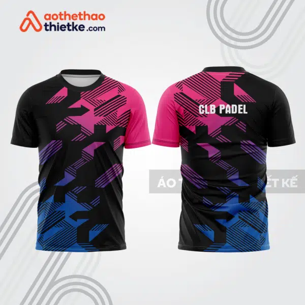 Mẫu thiết kế áo t-shirt đồng phục thi đấu padel đẹp pdb298