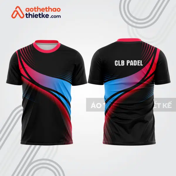 Mẫu thiết kế áo t-shirt đồng phục thi đấu padel đẹp pdb302