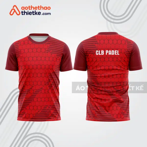 Mẫu thiết kế áo t-shirt đồng phục thi đấu padel đẹp pdb308