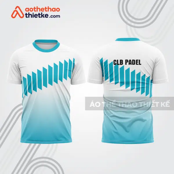 Mẫu thiết kế áo thể thao cổ tròn thi đấu padel đẹp pdb316