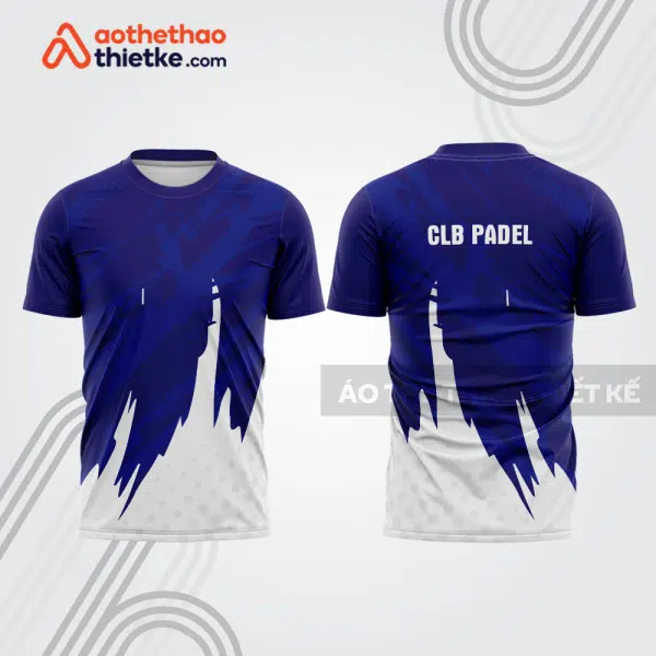 Mẫu thiết kế áo thể thao cổ tròn thi đấu padel đẹp pdb317
