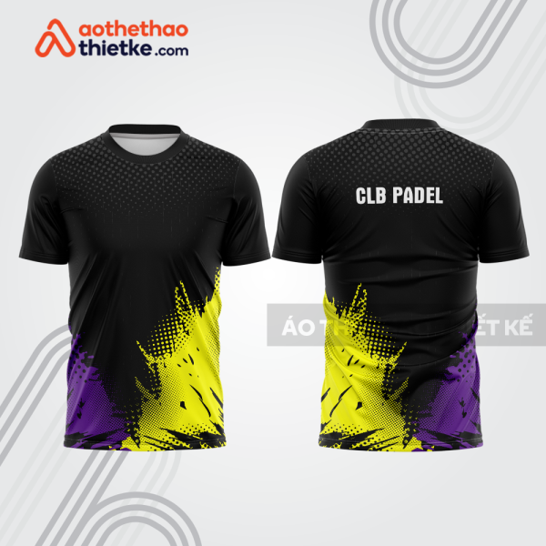 Mẫu thiết kế áo thể thao cổ tròn thi đấu padel đẹp pdb318