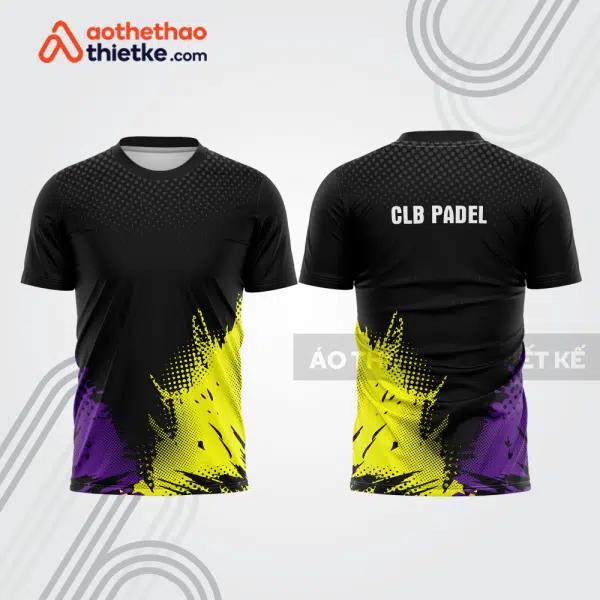 Mẫu thiết kế áo thể thao cổ tròn thi đấu padel đẹp pdb318