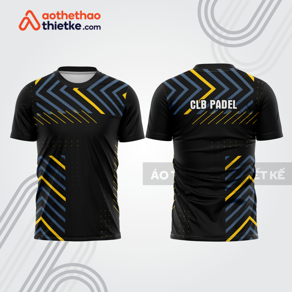 Mẫu thiết kế áo thể thao cổ tròn thi đấu padel đẹp pdb321