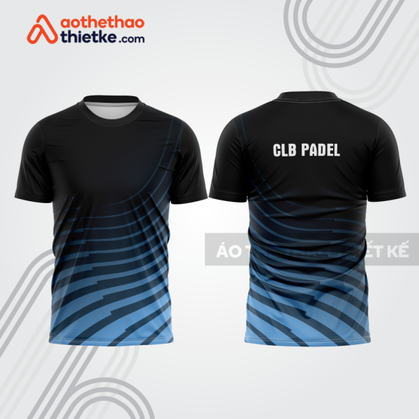 Mẫu thiết kế áo thể thao cổ tròn thi đấu padel đẹp pdb322
