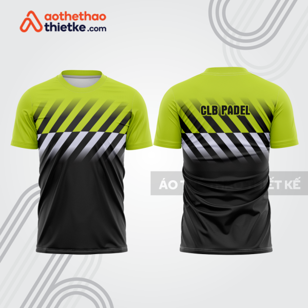 Mẫu thiết kế áo thể thao cổ tròn thi đấu padel đẹp pdb325