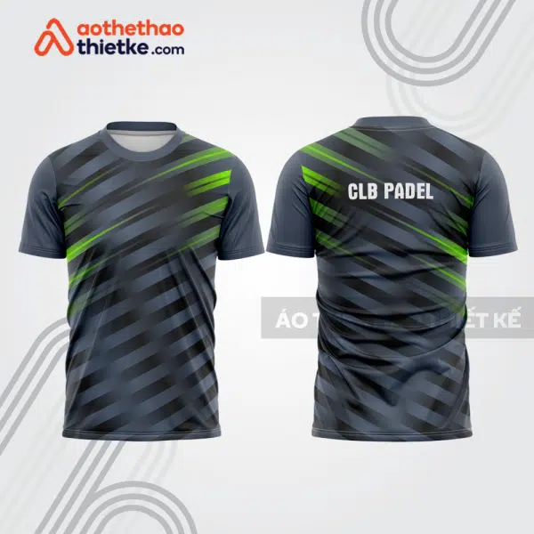 Mẫu thiết kế áo thể thao cổ tròn thi đấu padel đẹp pdb327