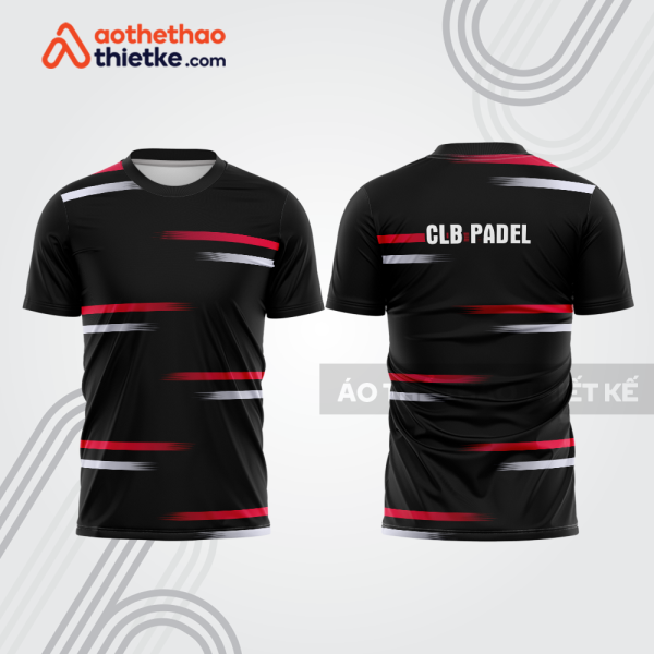 Mẫu thiết kế áo thể thao cổ tròn thi đấu padel đẹp pdb328